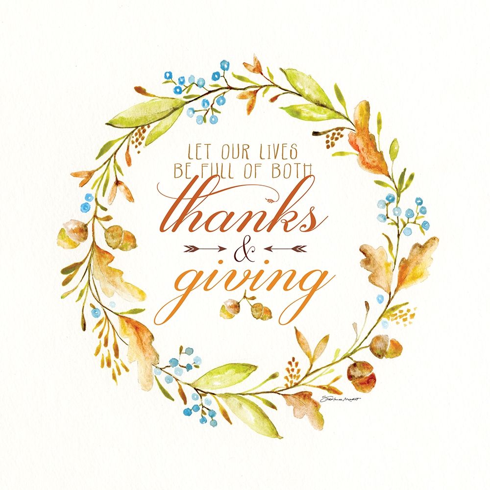 Thanks and Giving art print by Stephanie Marrott for $57.95 CAD