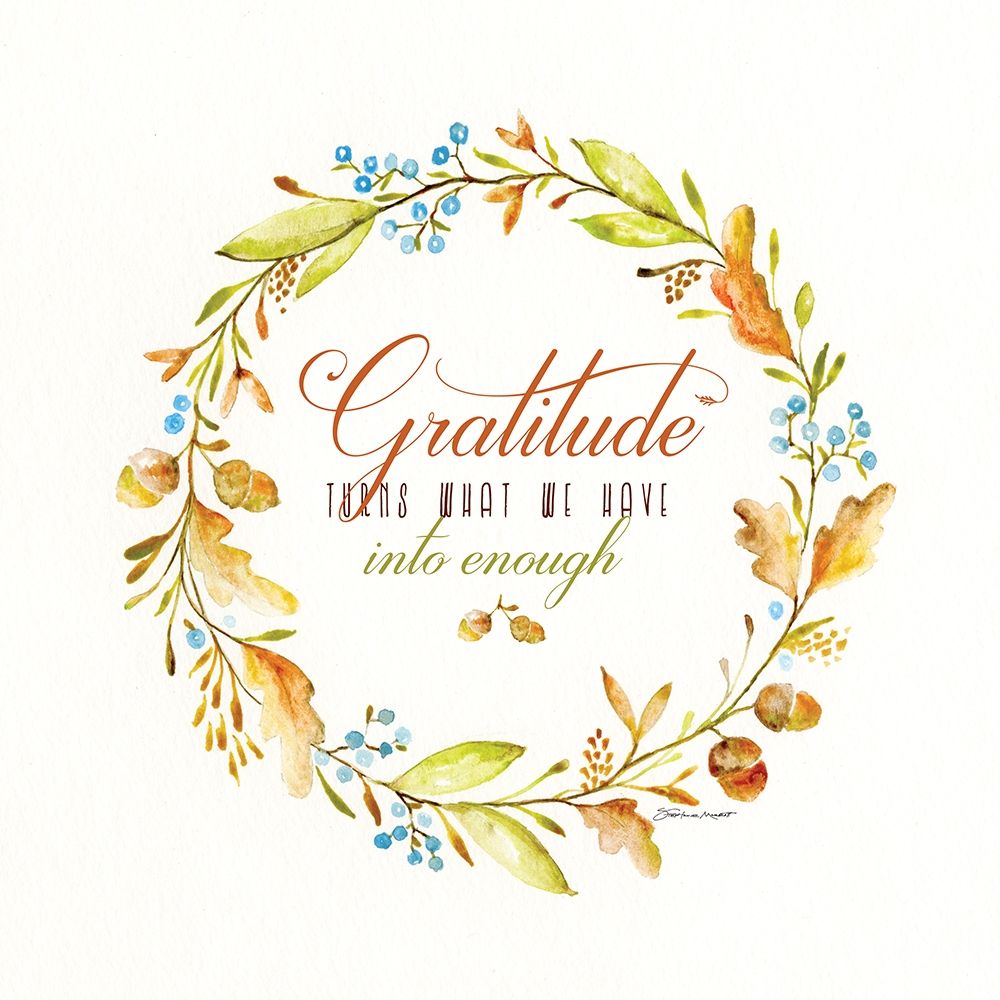 Gratitude art print by Stephanie Marrott for $57.95 CAD