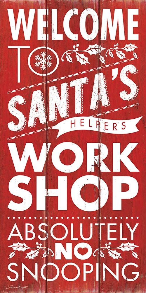 Santas Workshop art print by Stephanie Marrott for $57.95 CAD