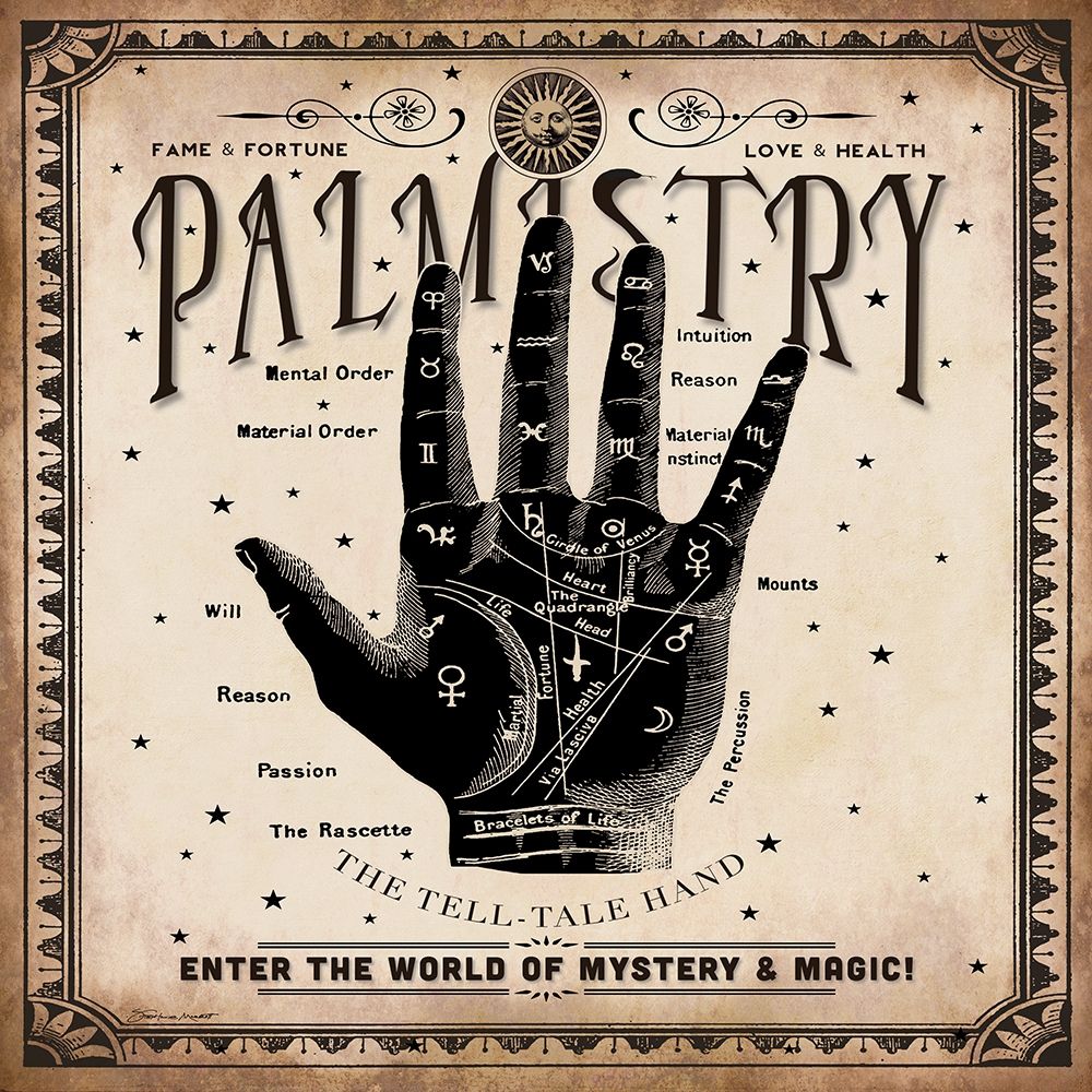 Palmistry art print by Stephanie Marrott for $57.95 CAD
