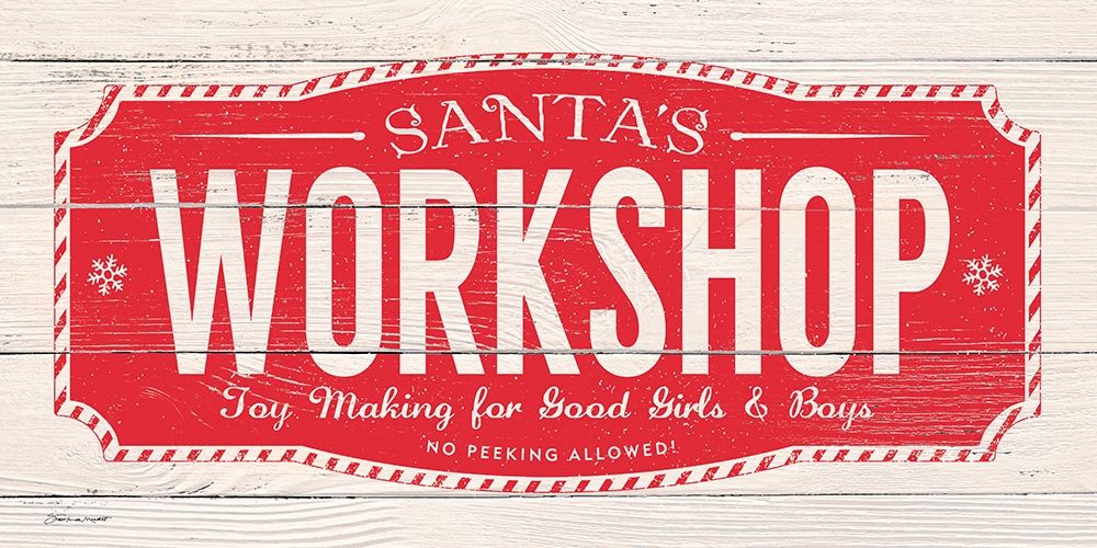 Santas Workshop art print by Stephanie Marrott for $57.95 CAD