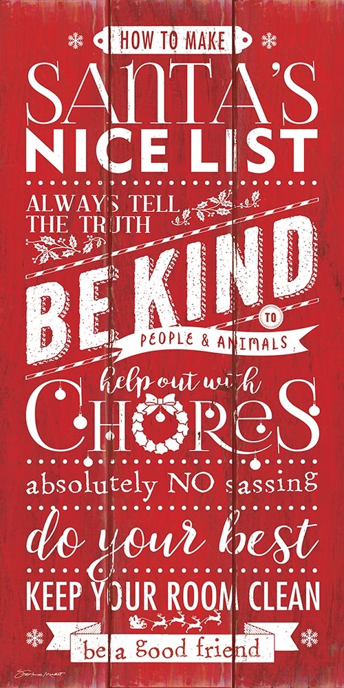 Nice List art print by Stephanie Marrott for $57.95 CAD