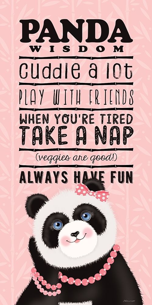 Panda Wisdom art print by Stephanie Marrott for $57.95 CAD
