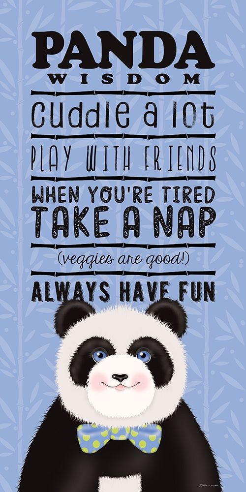 Panda Wisdom art print by Stephanie Marrott for $57.95 CAD