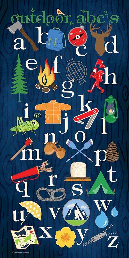 Outdoor ABCs art print by Stephanie Marrott for $57.95 CAD