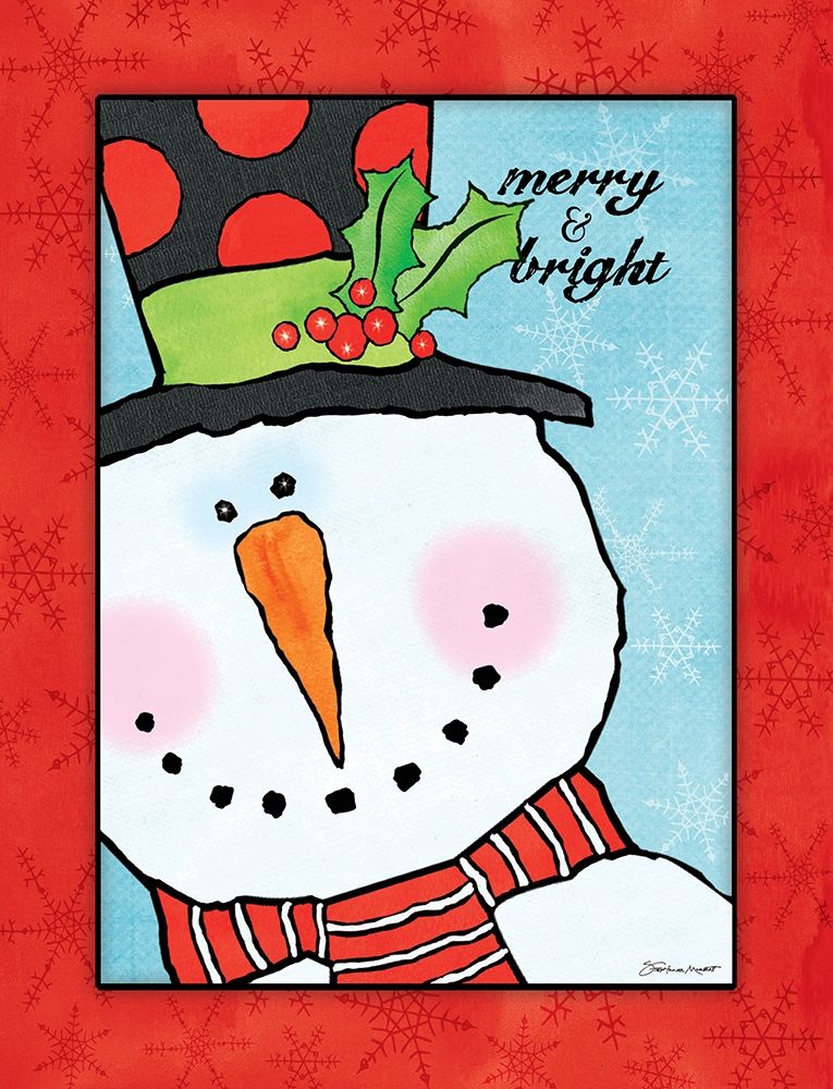 Snowman I art print by Stephanie Marrott for $57.95 CAD