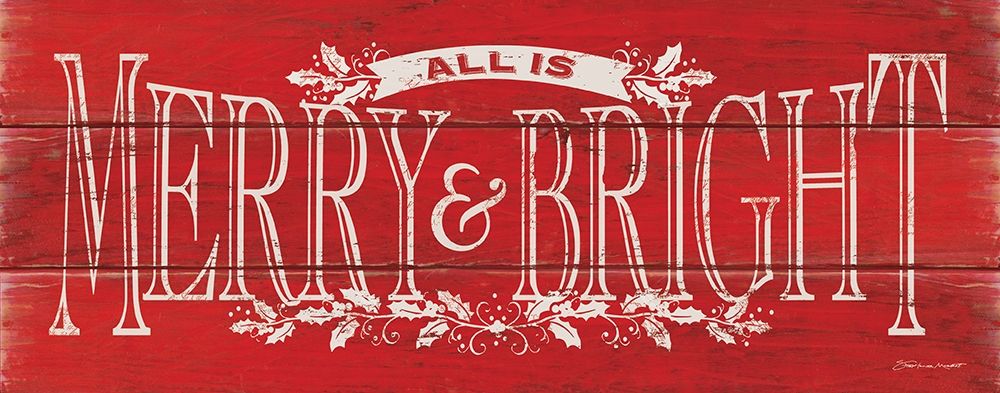 Merry and Bright art print by Stephanie Marrott for $57.95 CAD
