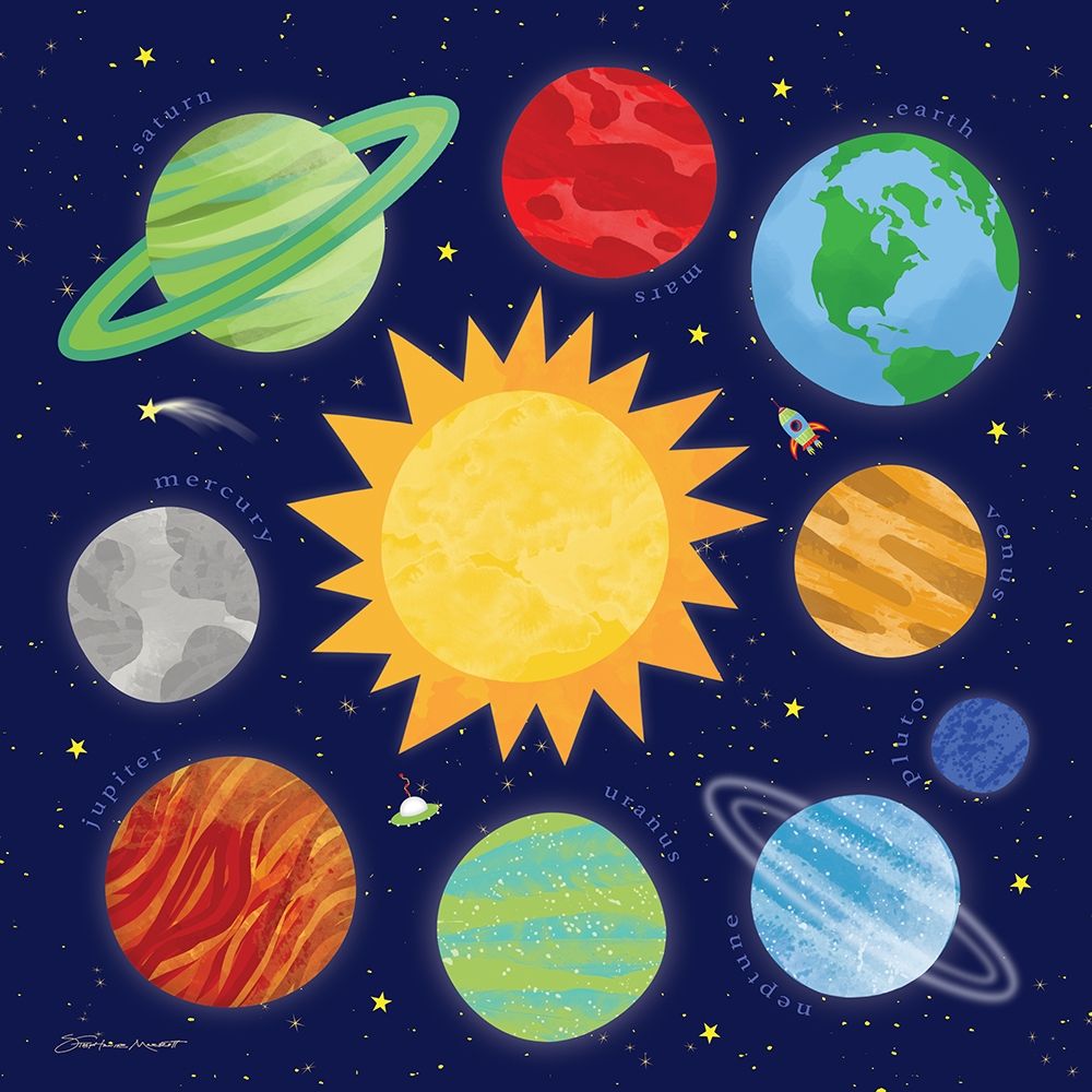 Our Solar System art print by Stephanie Marrott for $57.95 CAD