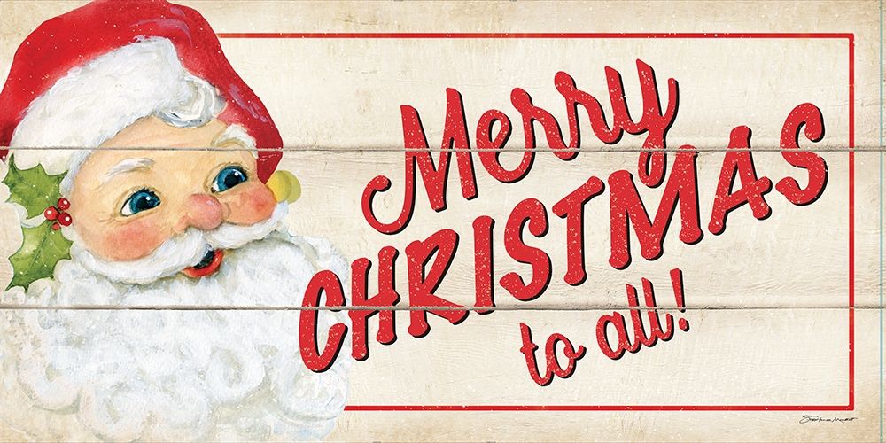 Merry Christmas Chalk art print by Stephanie Marrott for $57.95 CAD