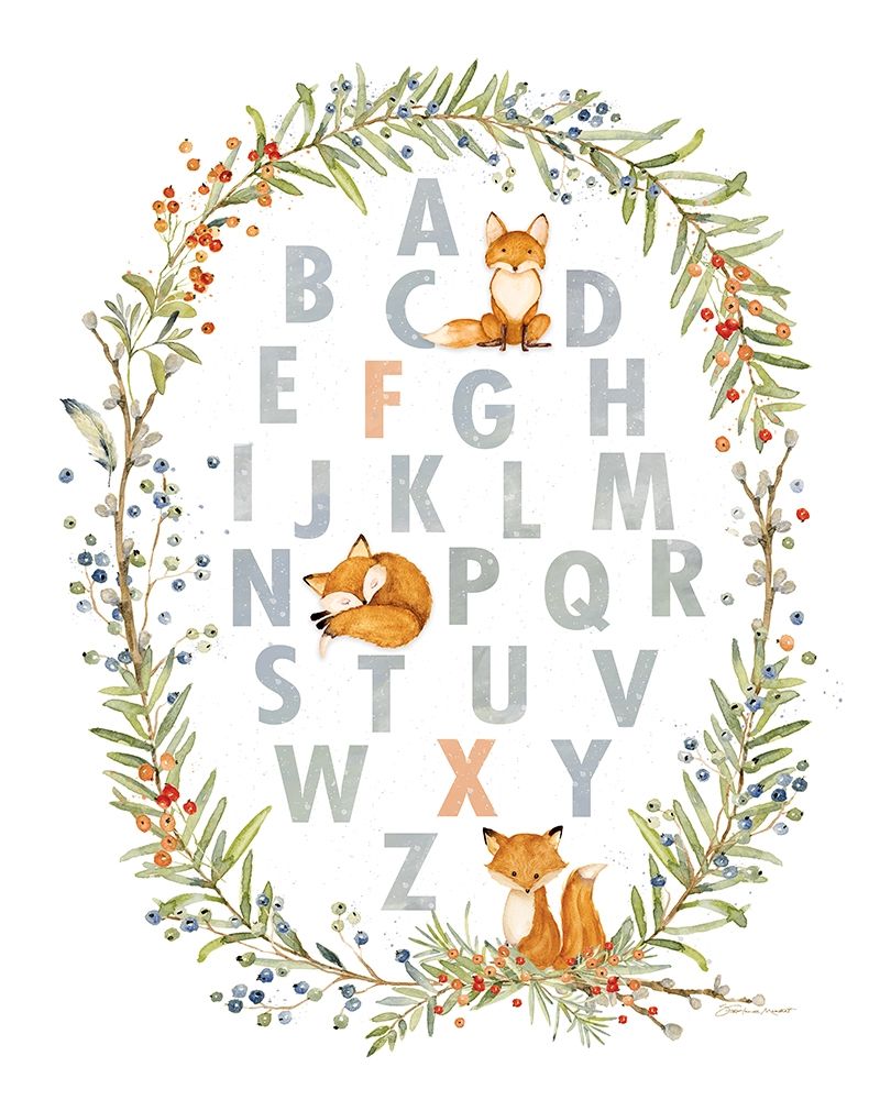 Fox ABCs art print by Stephanie Marrott for $57.95 CAD