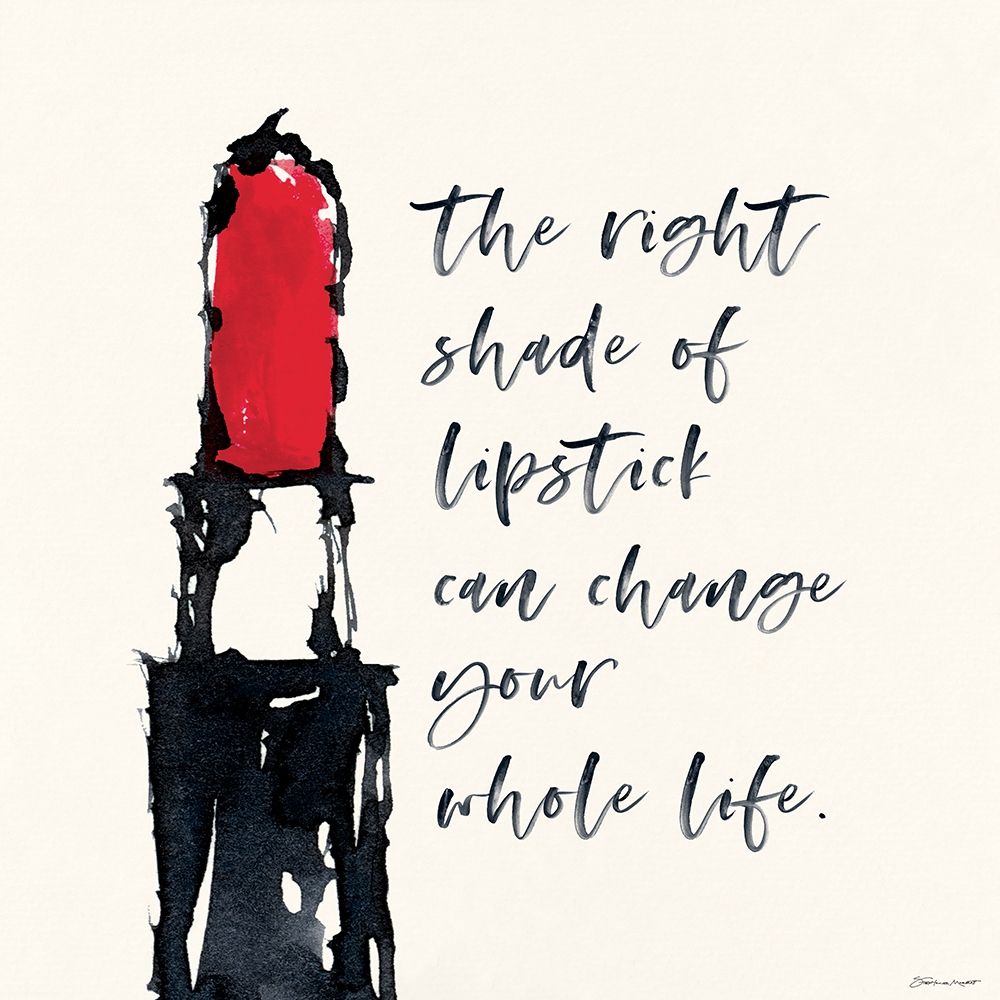 Lipstick art print by Stephanie Marrott for $57.95 CAD