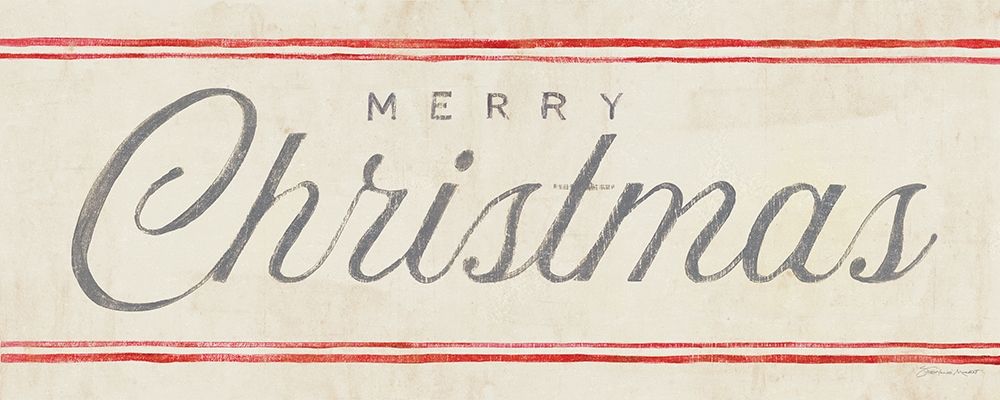 Flour Sack - Merry Christmas art print by Stephanie Marrott for $57.95 CAD