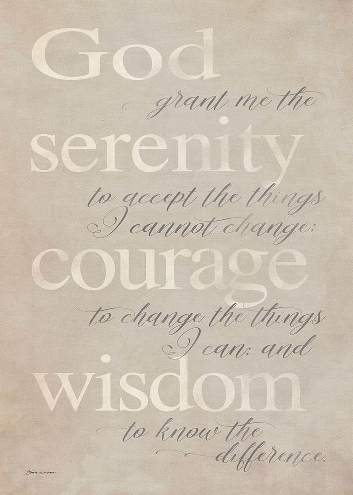 Serenity Prayer art print by Stephanie Marrott for $57.95 CAD