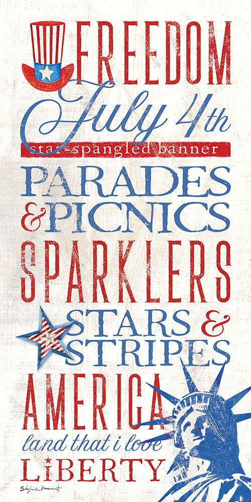 Patriotic Rules art print by Stephanie Marrott for $57.95 CAD