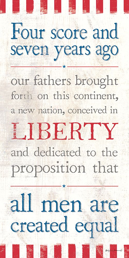 Gettysburg Address art print by Stephanie Marrott for $57.95 CAD
