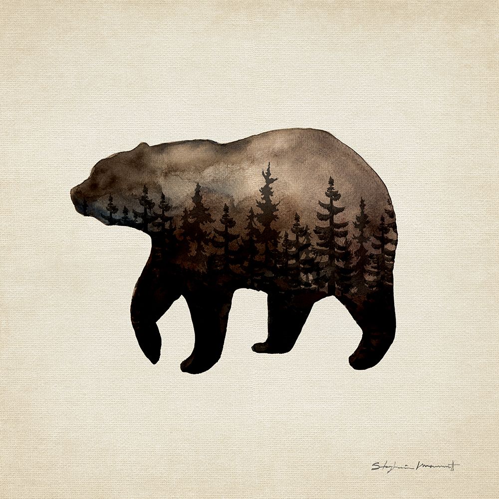 Forest Bear art print by Stephanie Marrott for $57.95 CAD
