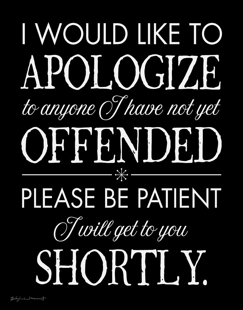 I Apologize art print by Stephanie Marrott for $57.95 CAD