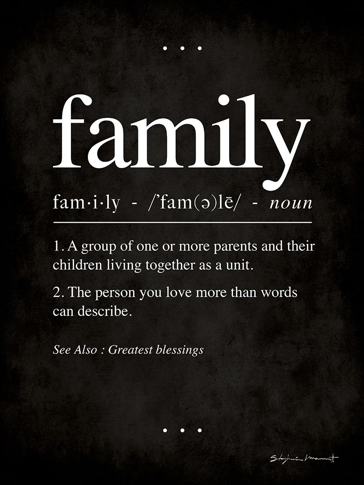 Family In Black art print by Stephanie Marrott for $57.95 CAD