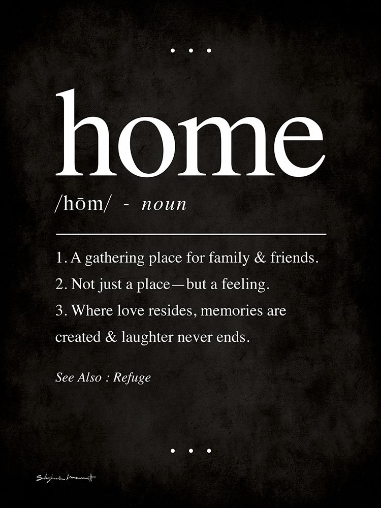 Home In Black art print by Stephanie Marrott for $57.95 CAD