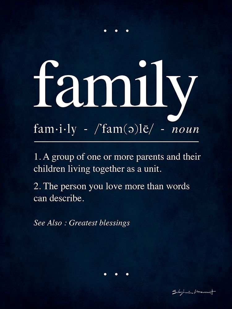 Family In Blue art print by Stephanie Marrott for $57.95 CAD