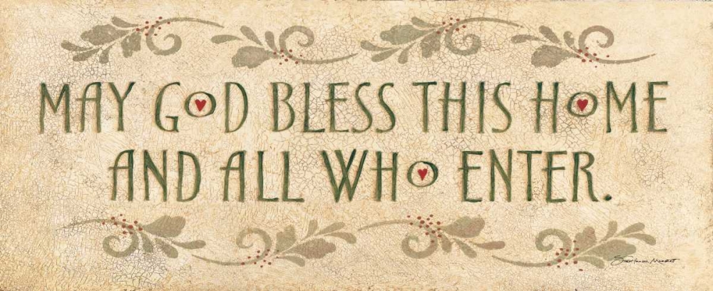 May God Bless This Hom art print by Stephanie Marrott for $57.95 CAD