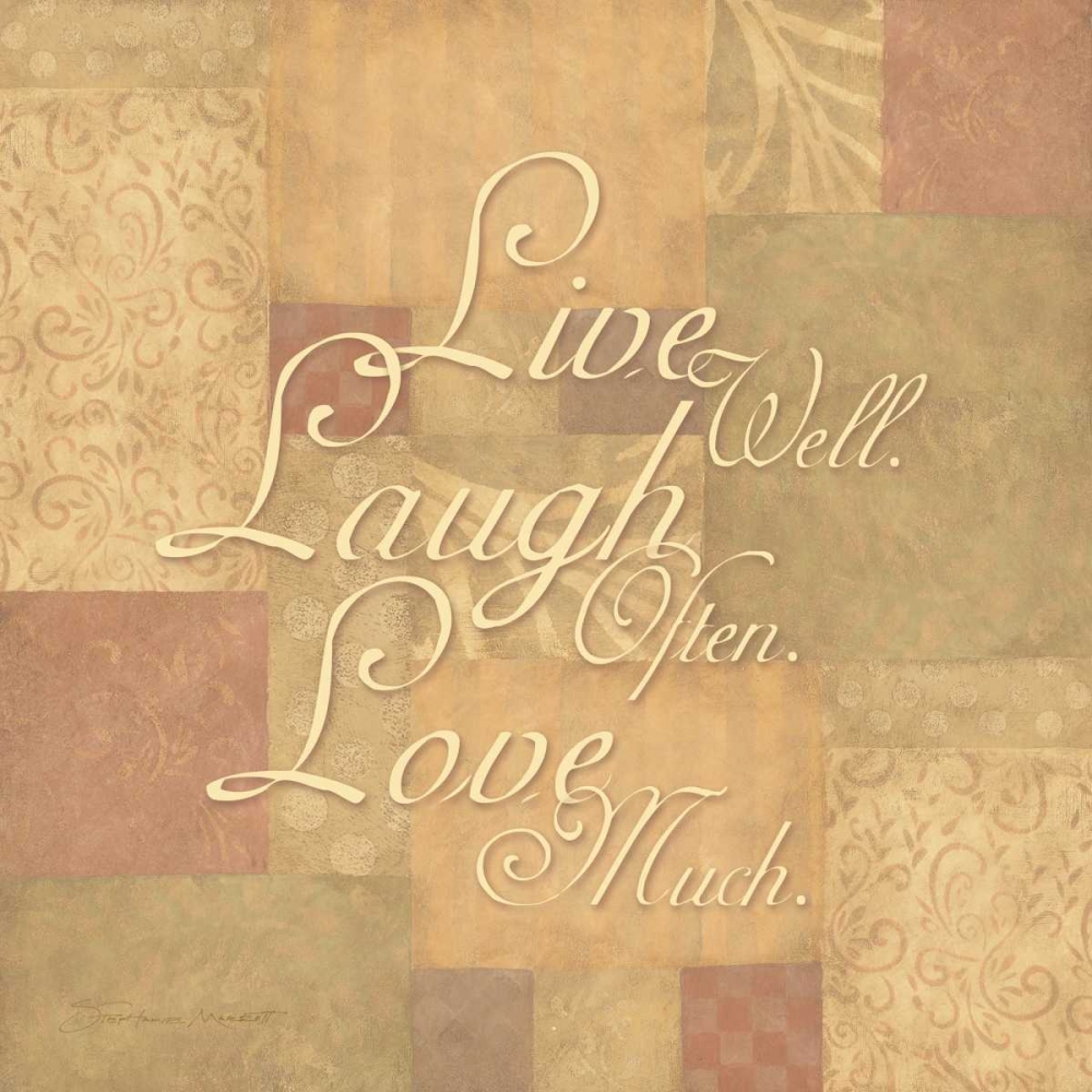 Live Faith Peace art print by Stephanie Marrott for $57.95 CAD