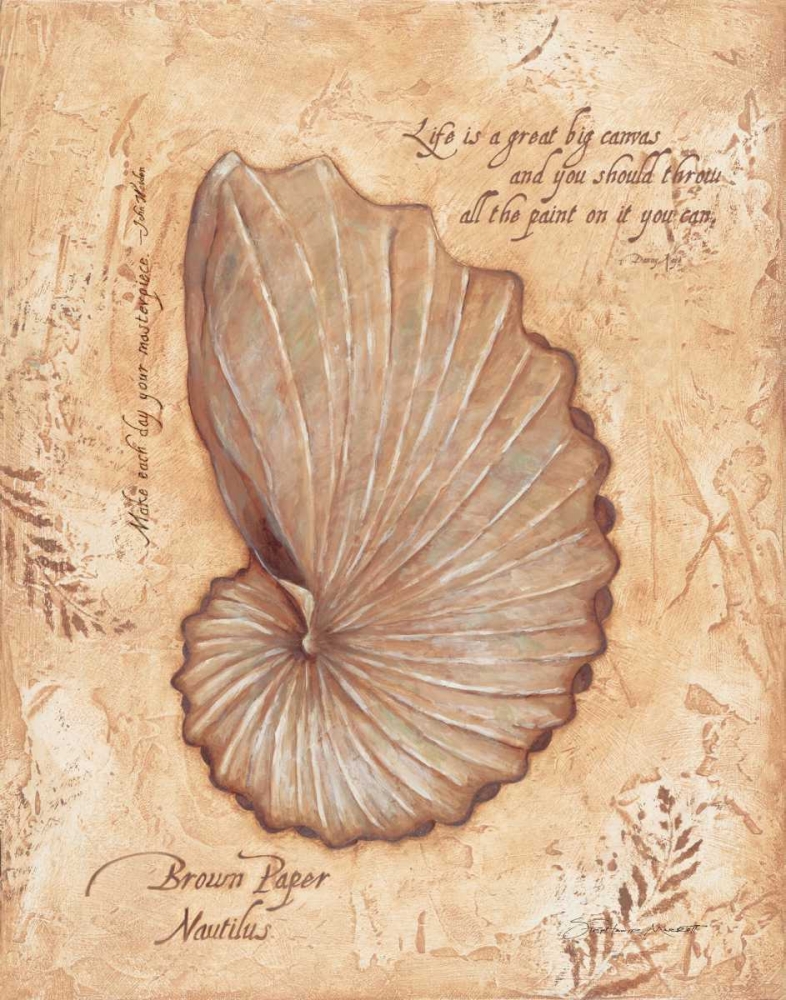 Brown Paper Nautilis art print by Stephanie Marrott for $57.95 CAD
