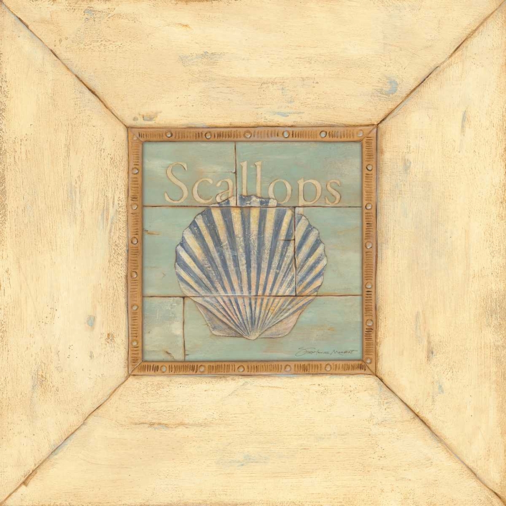 Scallops on Blue art print by Stephanie Marrott for $57.95 CAD