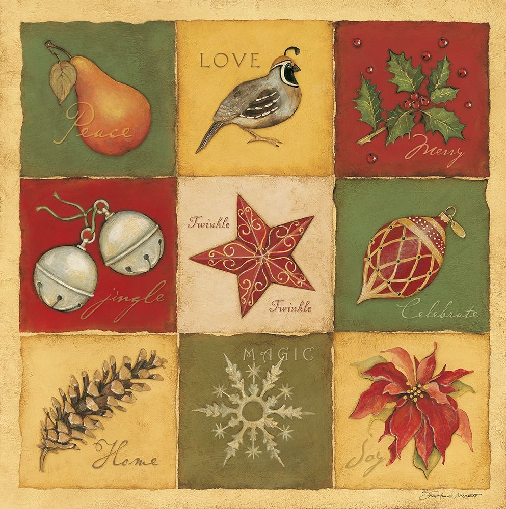 Christmas 9 Patch art print by Stephanie Marrott for $57.95 CAD