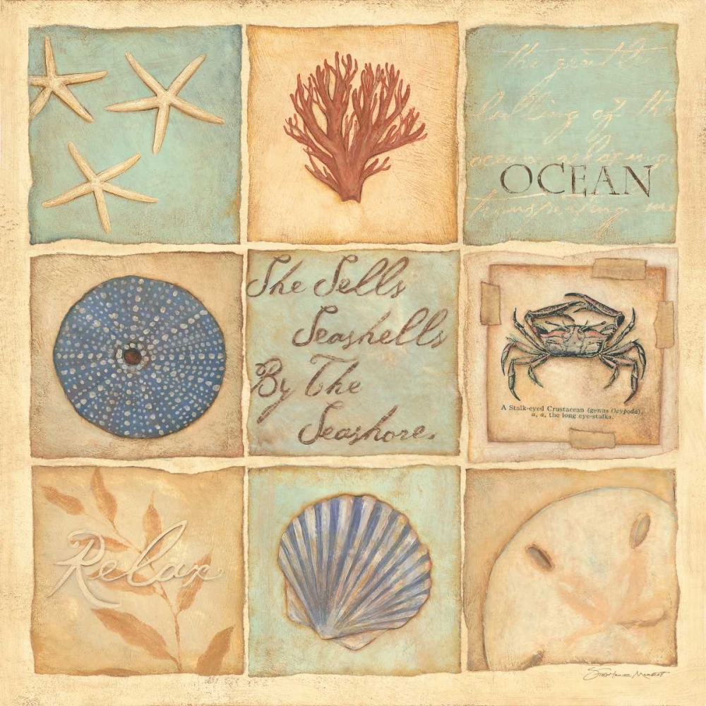 Coastal Collage II art print by Stephanie Marrott for $57.95 CAD