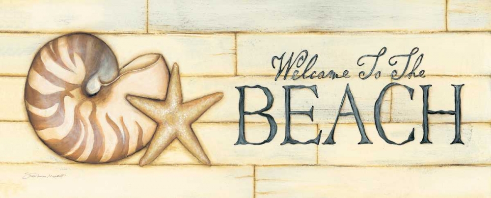 Welcome to the Beach art print by Stephanie Marrott for $57.95 CAD