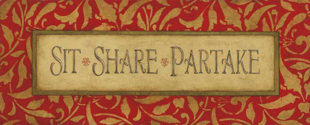 Sit Share Partake art print by Stephanie Marrott for $57.95 CAD