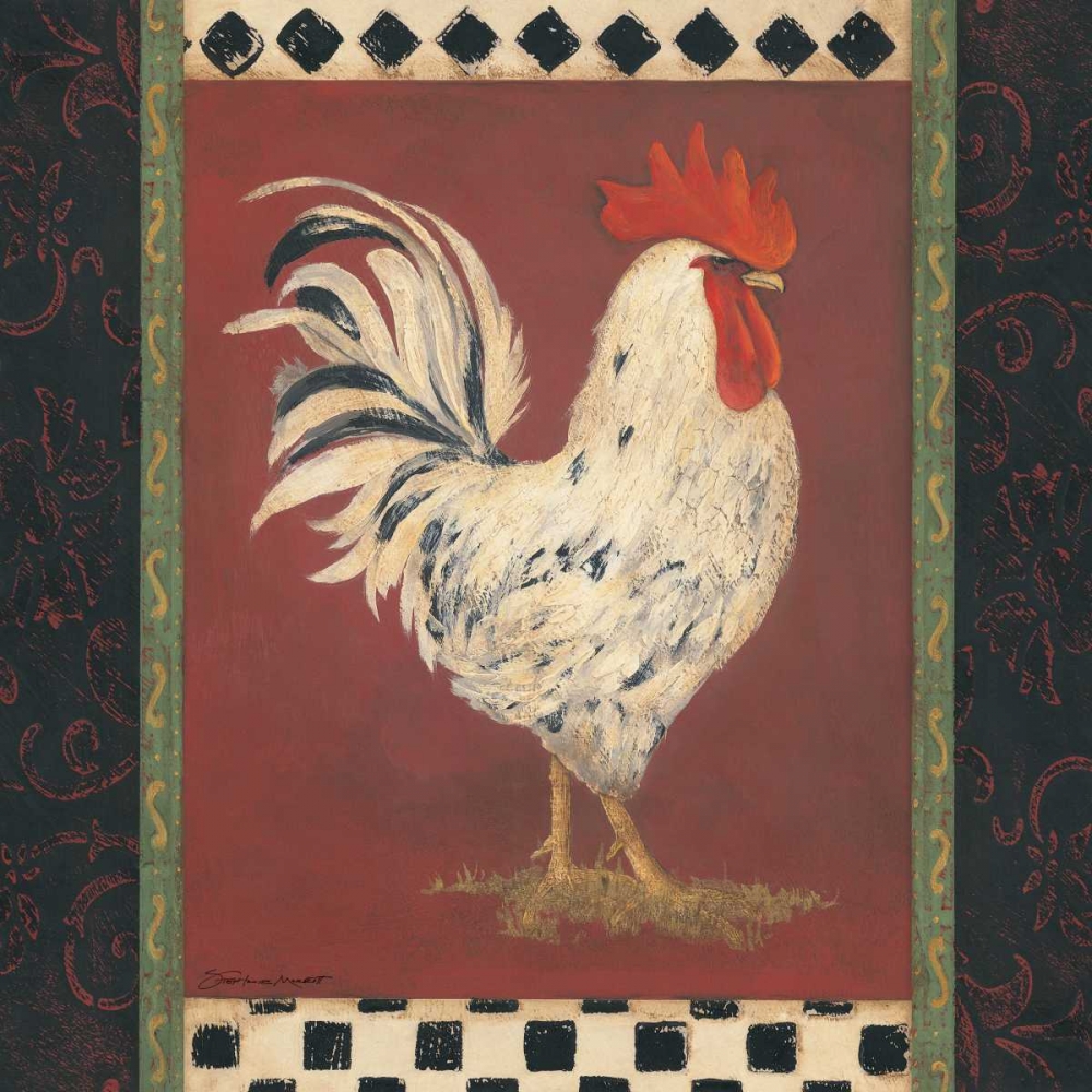 White Rooster art print by Stephanie Marrott for $57.95 CAD