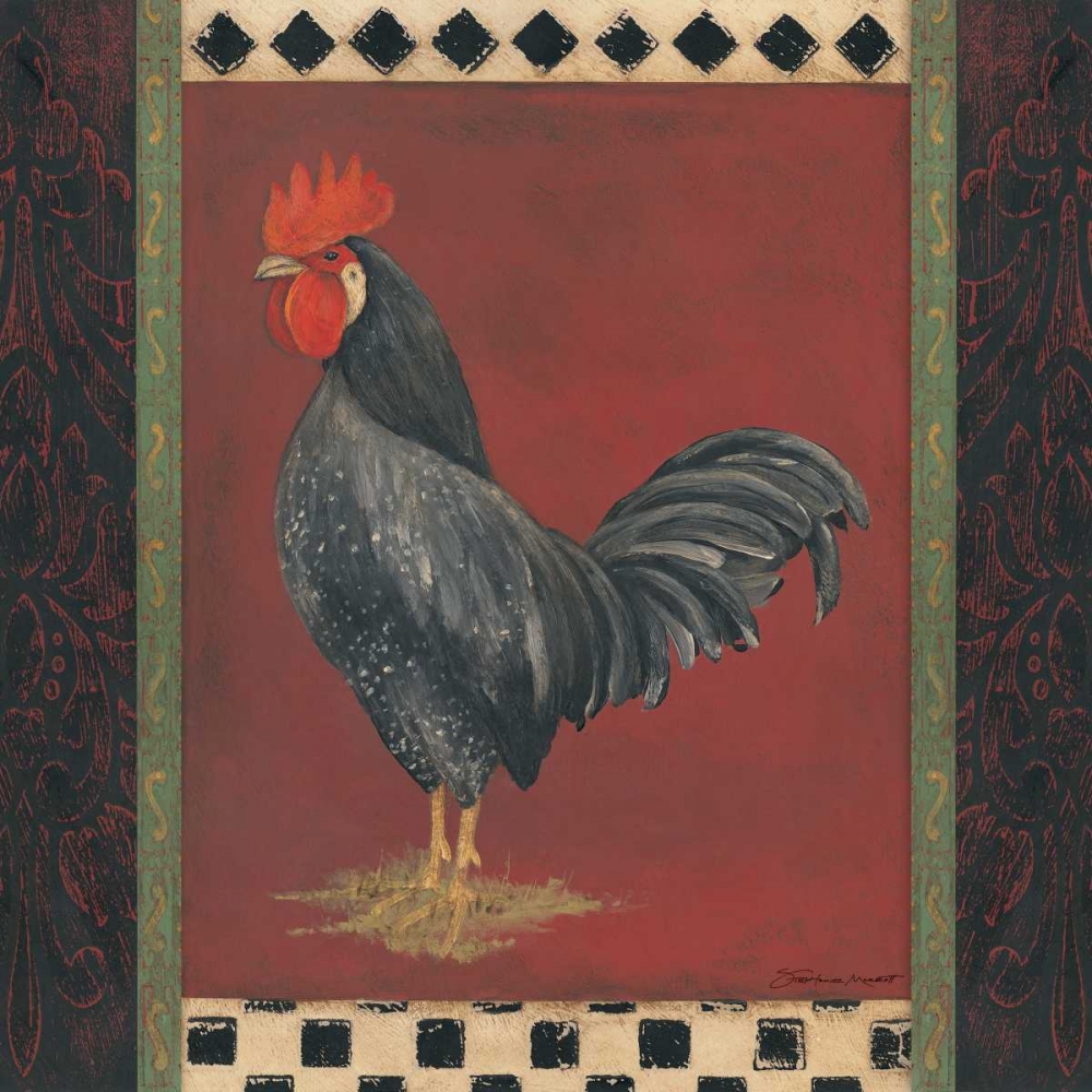 Black Rooster art print by Stephanie Marrott for $57.95 CAD