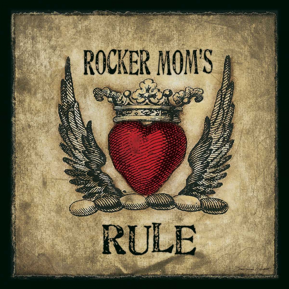 Rocker Moms Rule art print by Stephanie Marrott for $57.95 CAD
