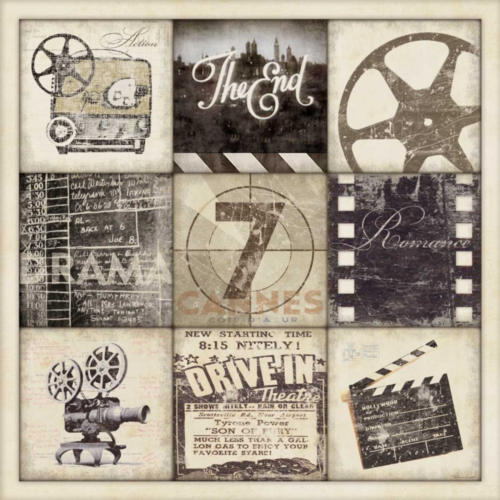 Vintage Movie art print by Stephanie Marrott for $57.95 CAD
