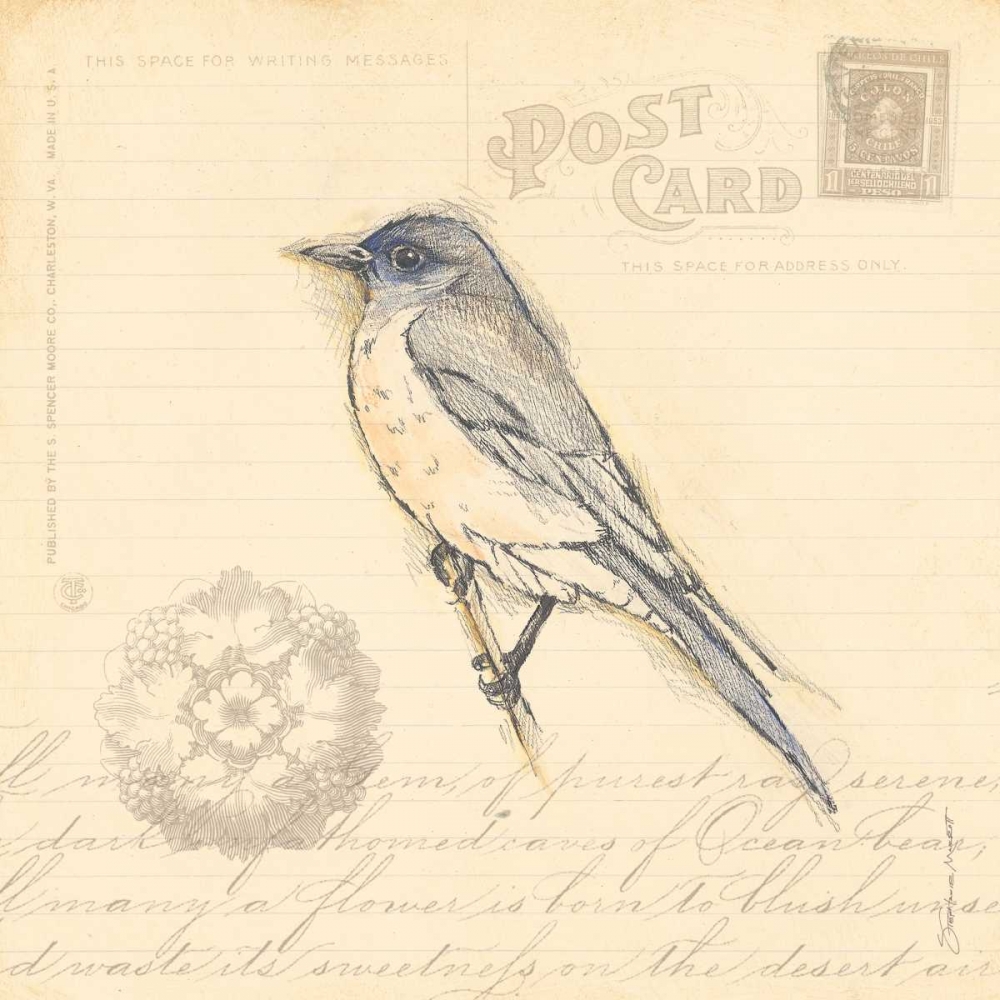 Bird I art print by Stephanie Marrott for $57.95 CAD