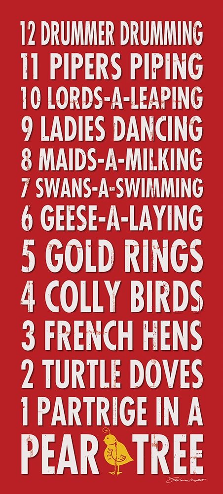 12 Days of Christmas art print by Stephanie Marrott for $57.95 CAD
