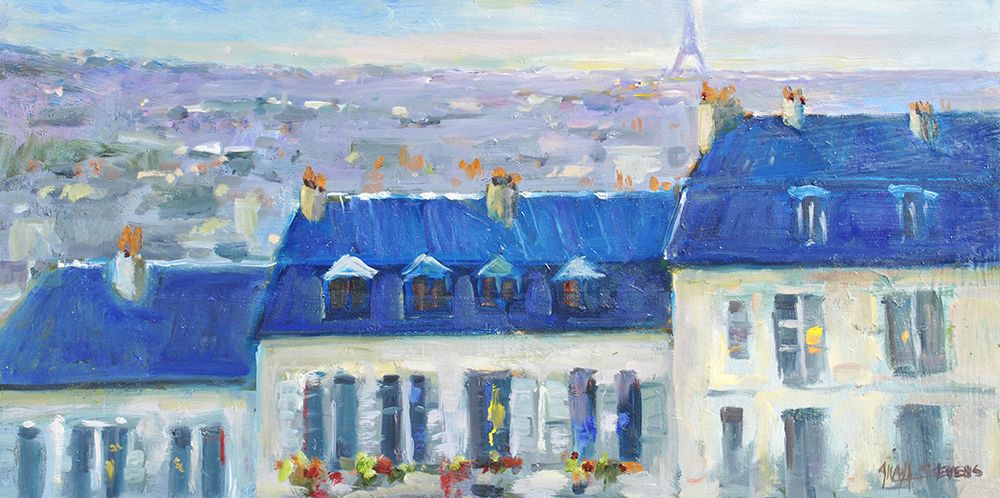 Paris Rooftop art print by Allayn Stevens for $57.95 CAD