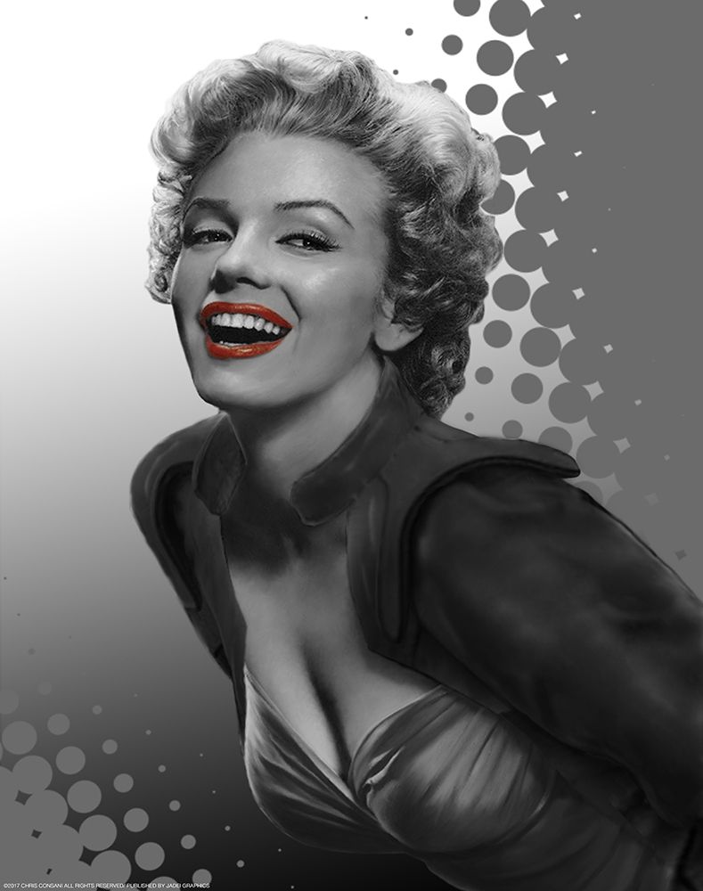 Marilyn Red Dots art print by Chris Consani for $57.95 CAD