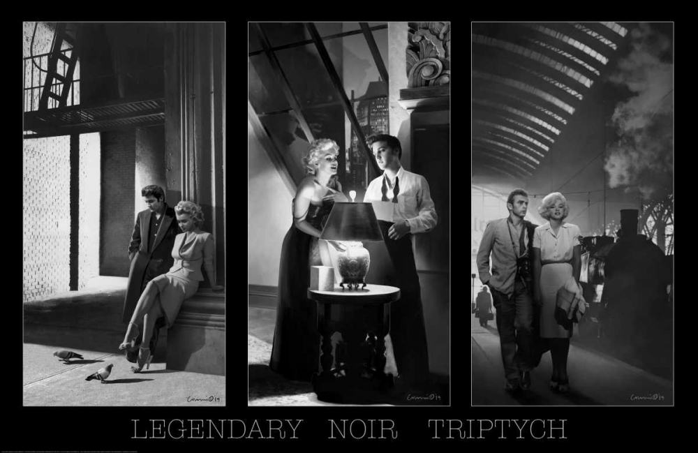 Legendary Noir Triptych W Border art print by Chris Consani for $57.95 CAD