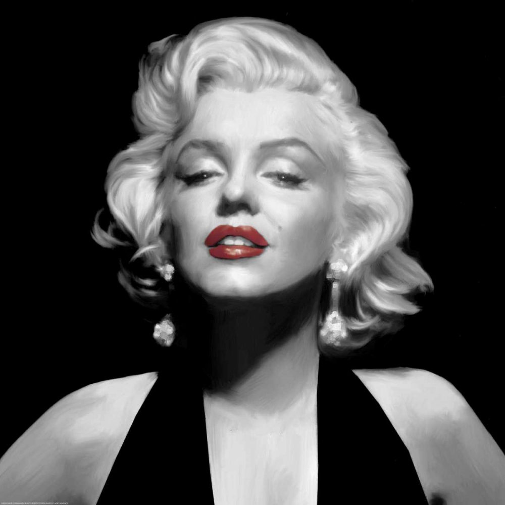 Halter Top Marilyn Red Lips art print by Chris Consani for $57.95 CAD
