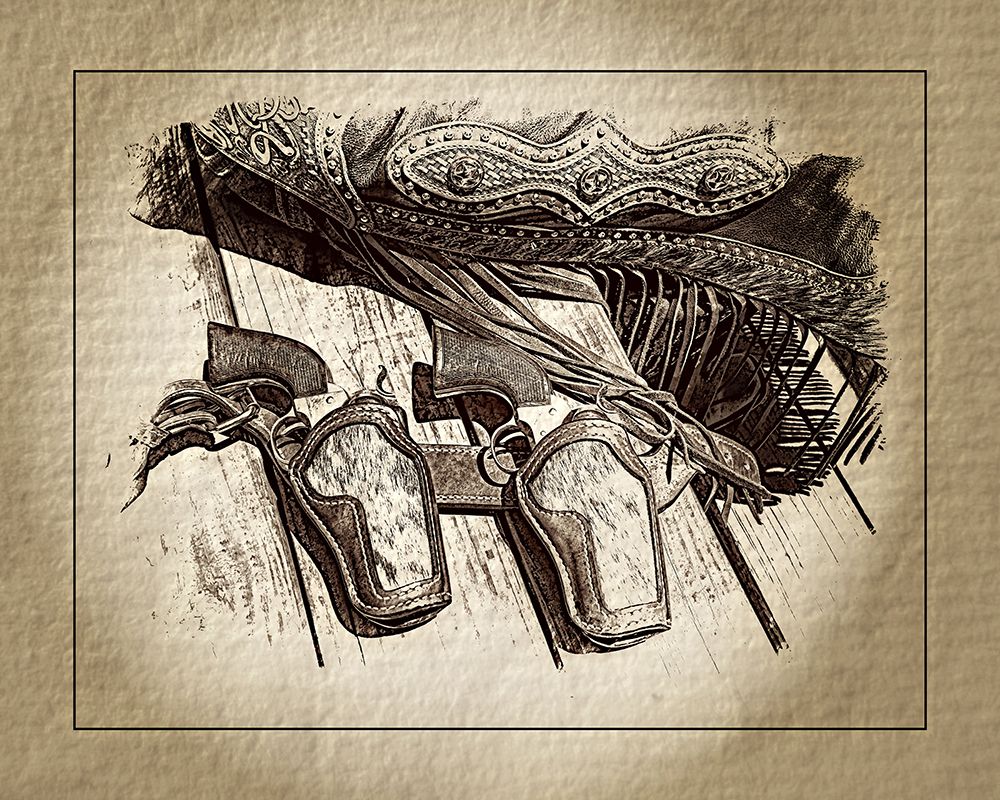 2 Guns art print by Jerry Cowart for $57.95 CAD