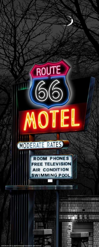No Tell Motel art print by Helen Flint for $57.95 CAD