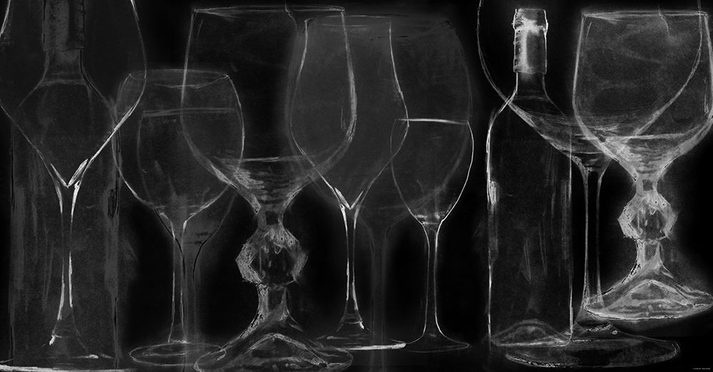 Wine Glasses 2 art print by Sokol-Hohne for $57.95 CAD