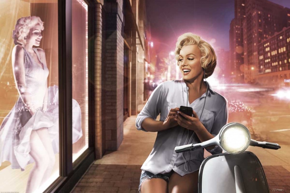 Marilyn Shop Window art print by JJ Brando for $57.95 CAD