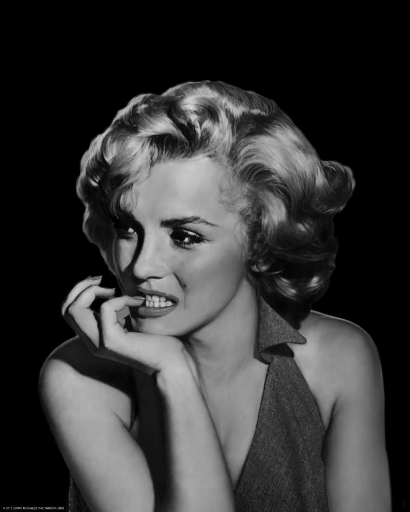 The Thinker - Marilyn Monroe art print by Jerry Michael for $57.95 CAD