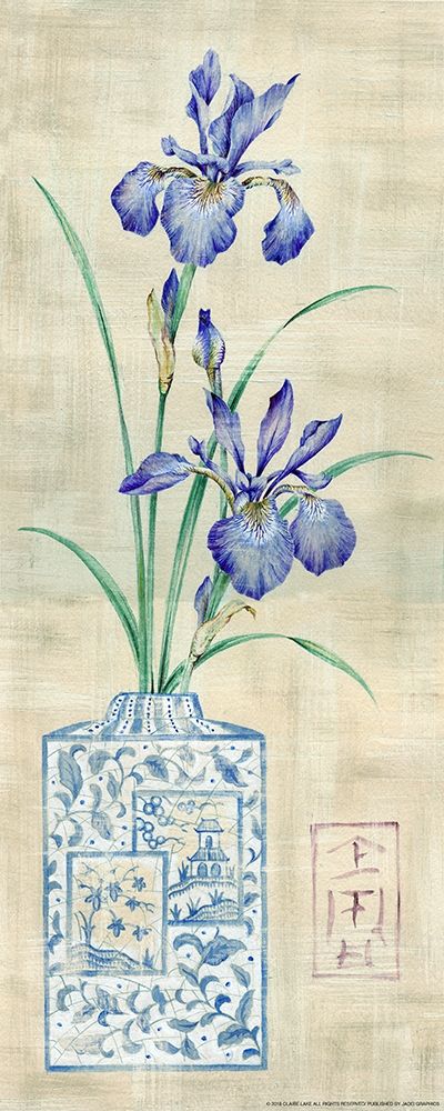 Asian Floral 1 art print by Claire Lake for $57.95 CAD