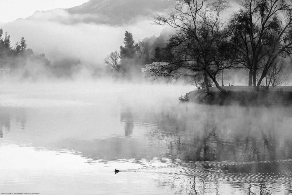 Fog On The Lake 2 art print by Sally Linden for $57.95 CAD