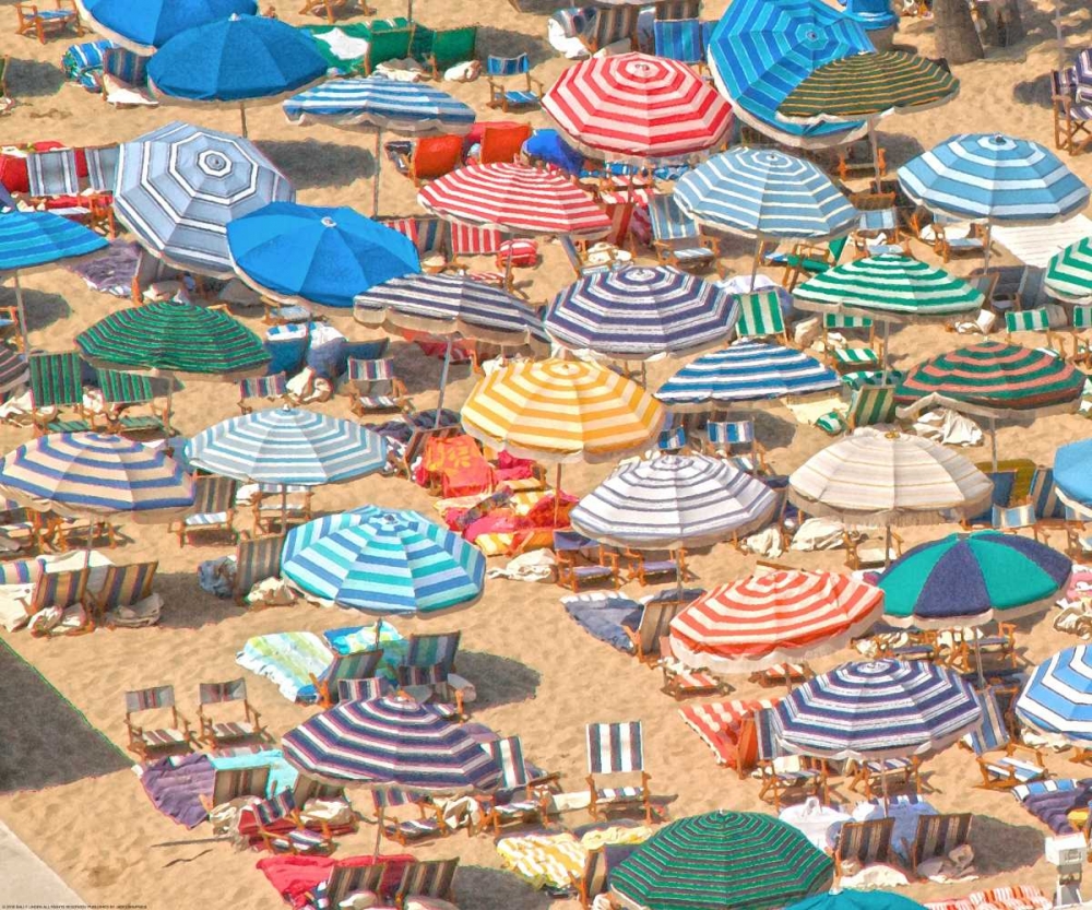 Umbrellas 1 art print by Sally Linden for $57.95 CAD